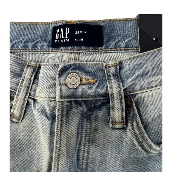 GAP   Slim Men's Jeans in GapFlex with Washwell Size 29 x32  NWT - Picture 4 of 6